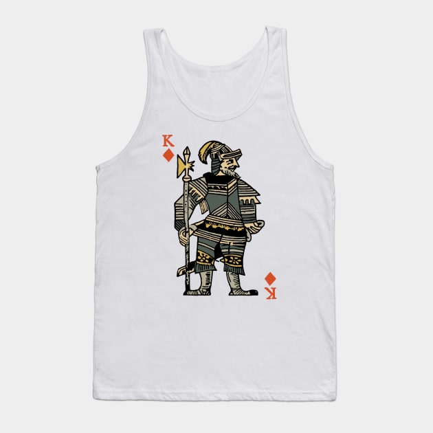 Original Standard Character of Playing Card King of Diamonds Tank Top by KewaleeTee